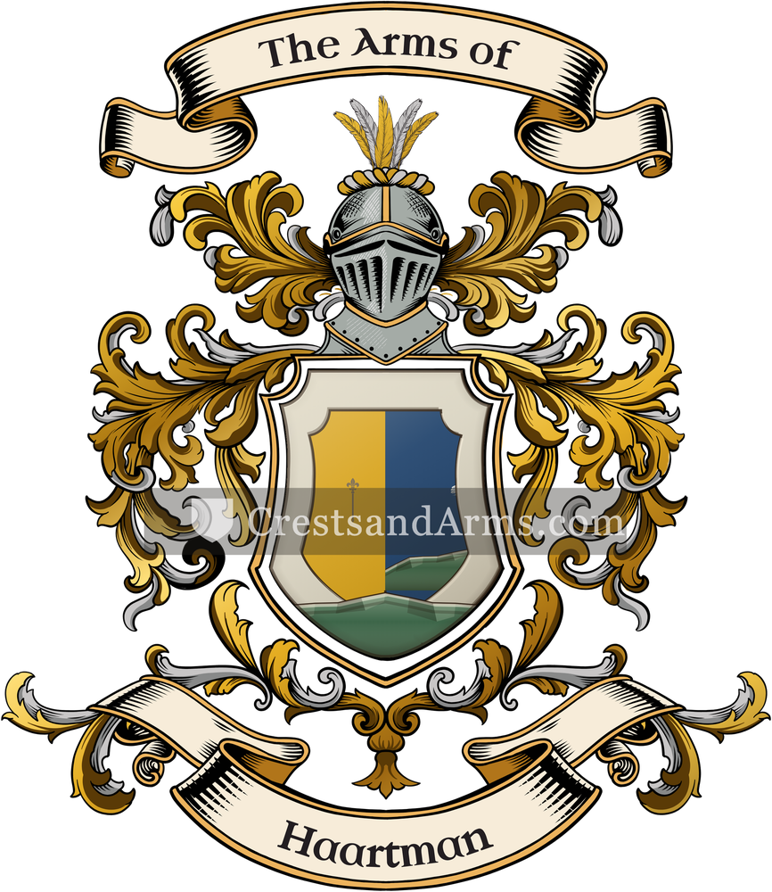 The Haartman coat of arms, drawn from the recorded blazon