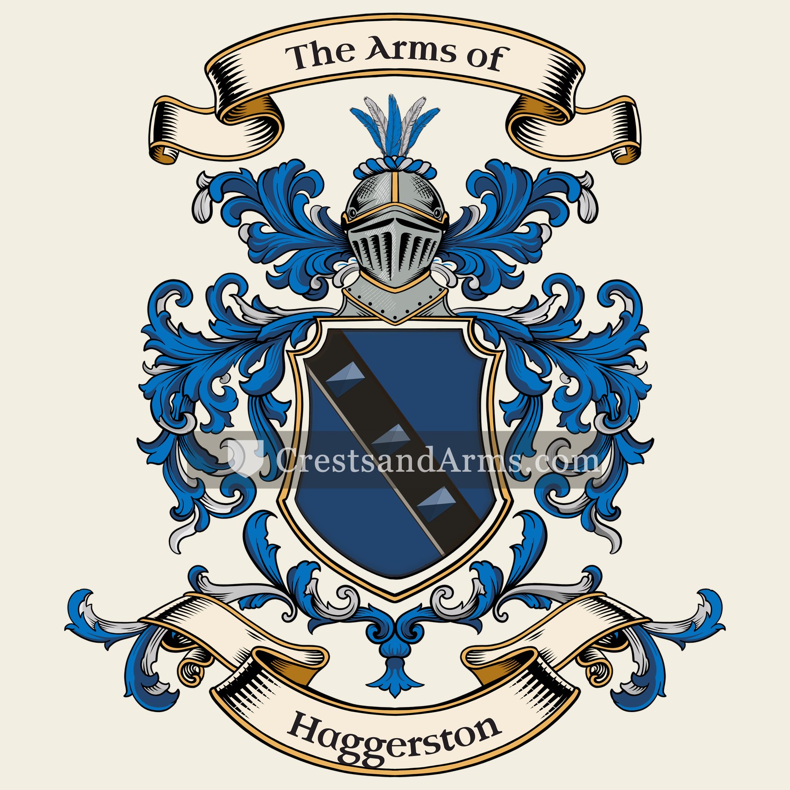 The Haggerston coat of arms