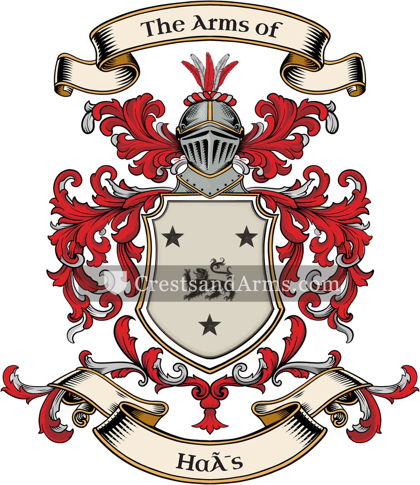 The Haïs coat of arms, drawn from the recorded blazon