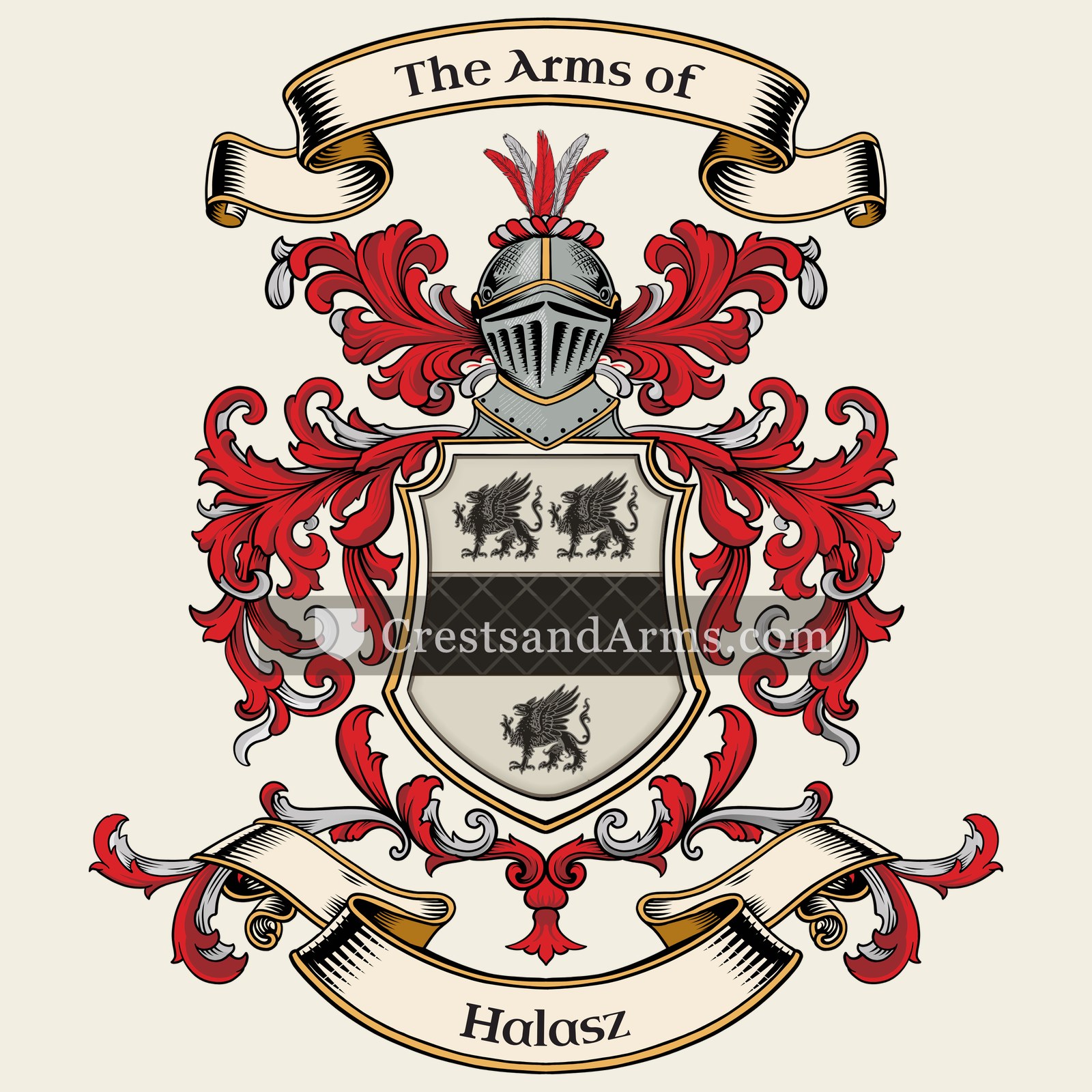 The Halasz coat of arms