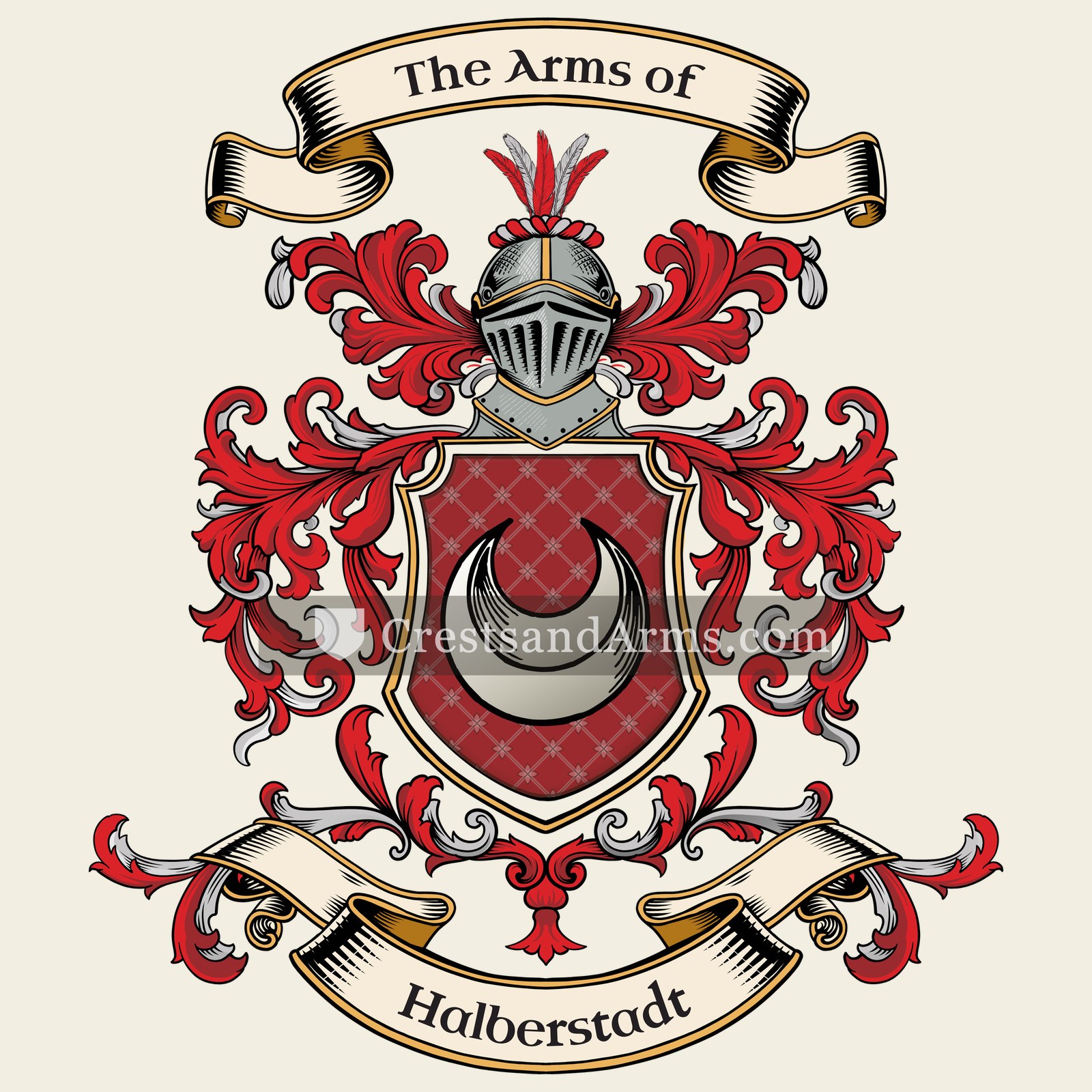 The Halberstadt coat of arms, drawn from the recorded blazon