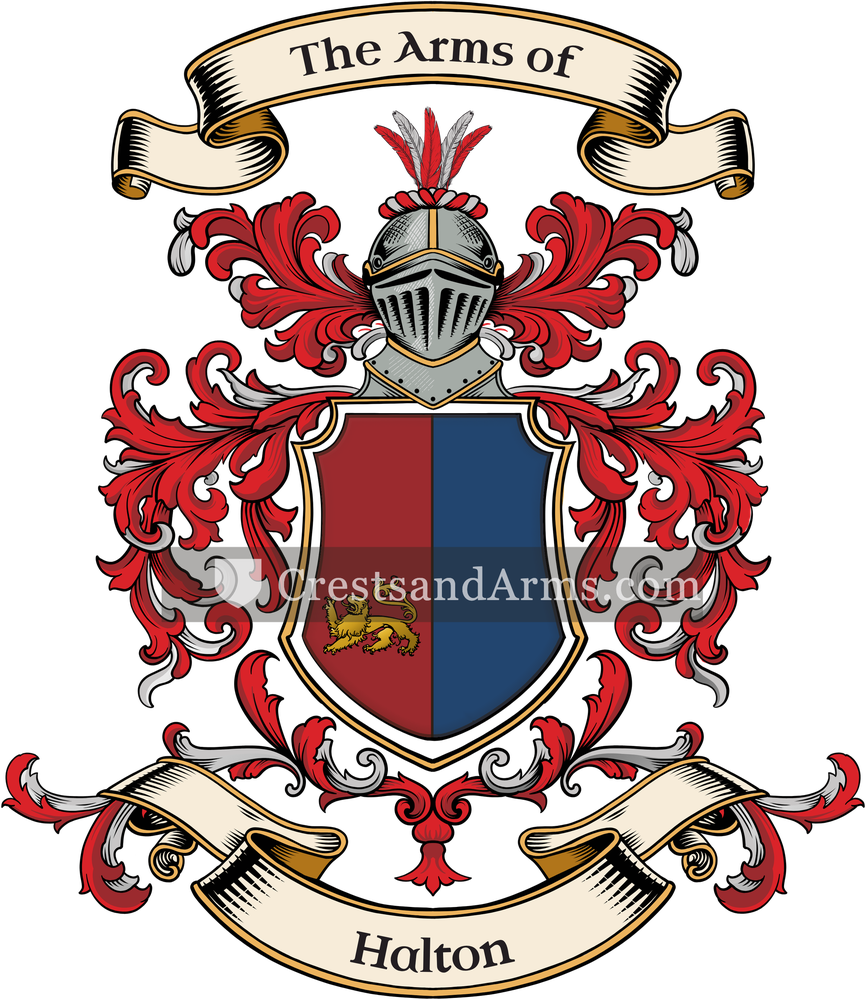 The Halton coat of arms, drawn from the recorded blazon