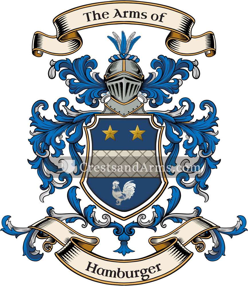 The Hamburger coat of arms, drawn from the recorded blazon
