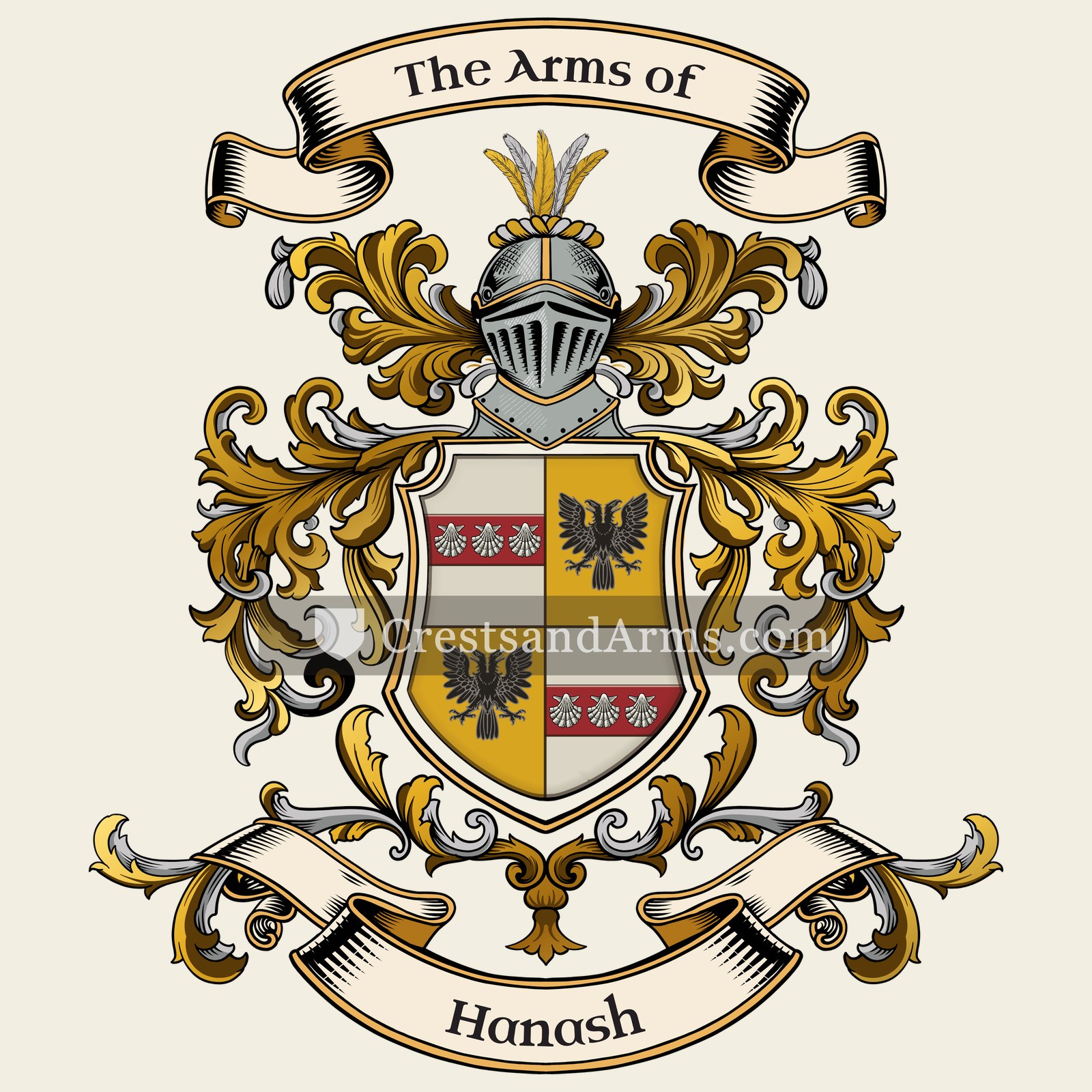The Hanash coat of arms