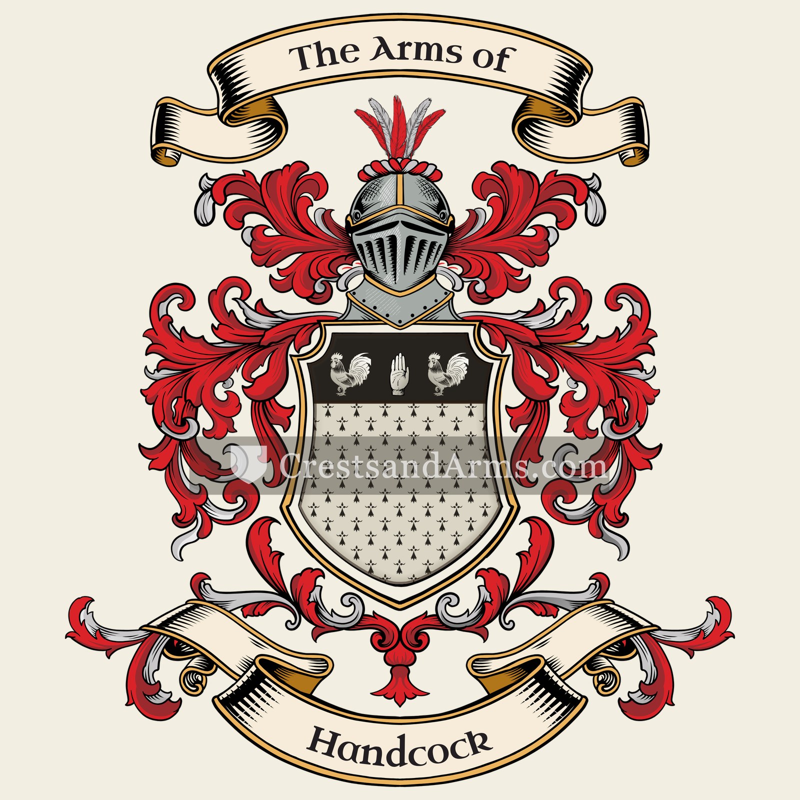 The Handcock coat of arms