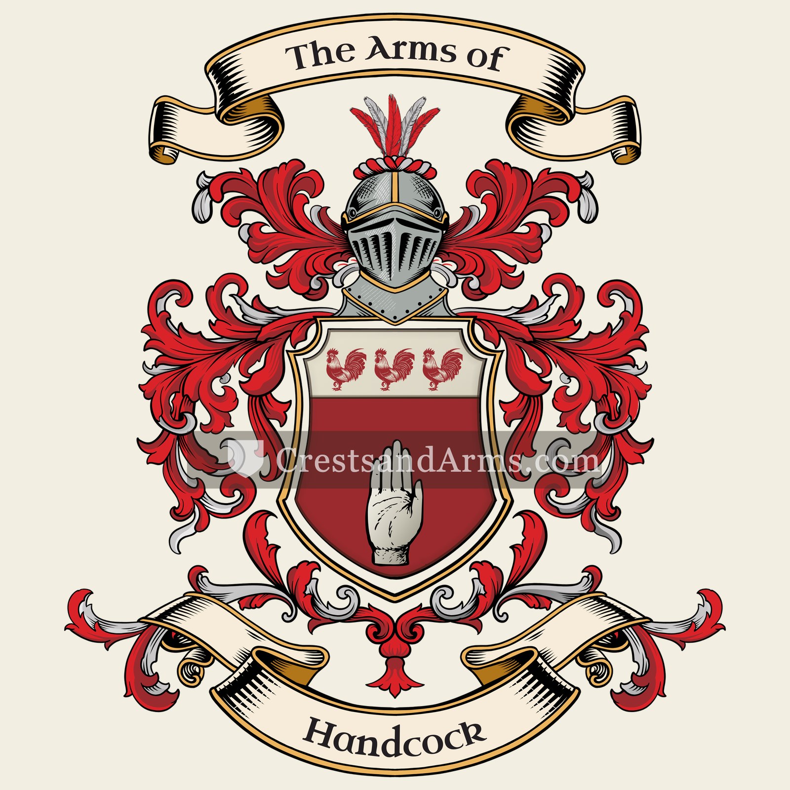The Handcock coat of arms