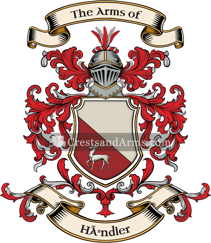 The Händler coat of arms, drawn from the recorded blazon