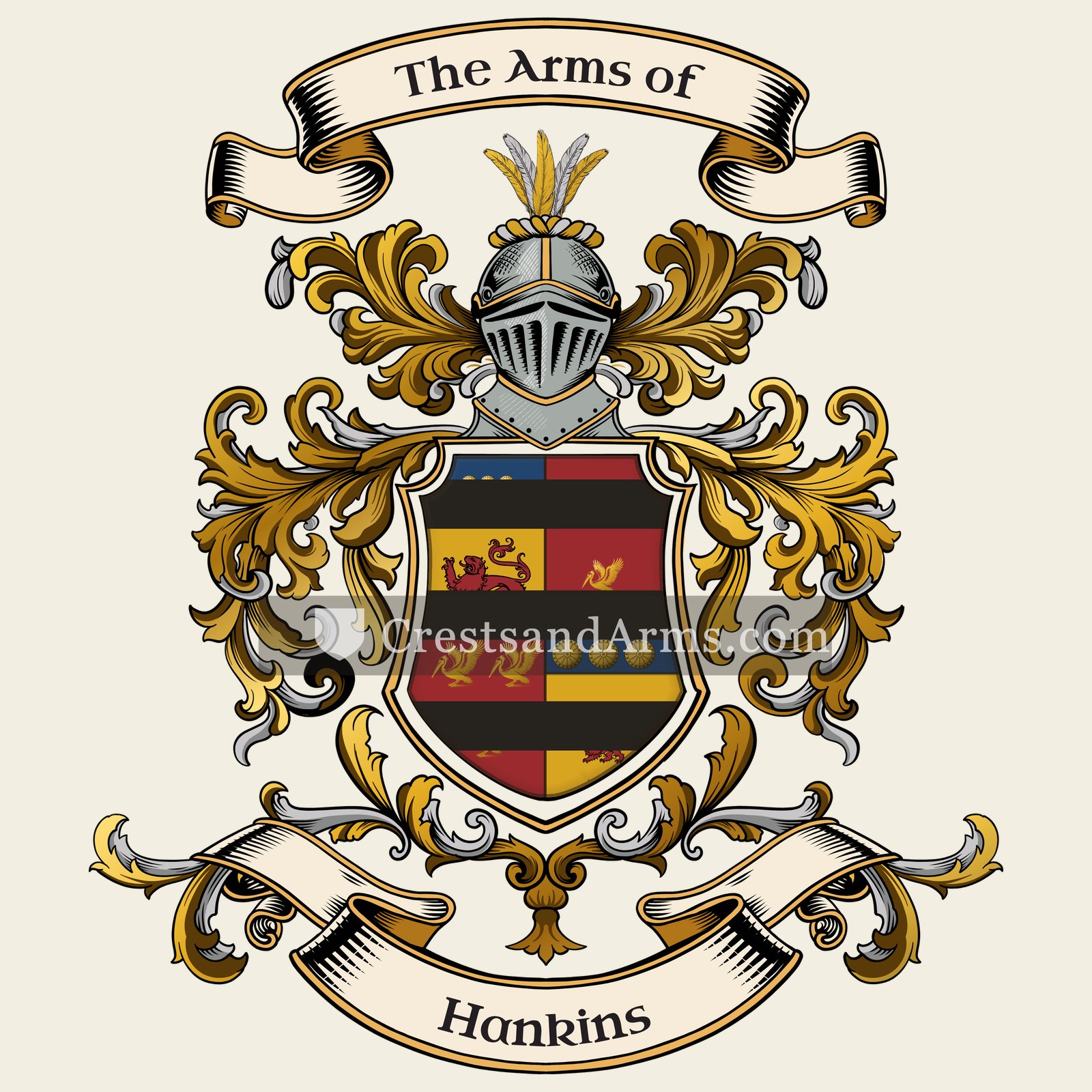 The Hankins coat of arms
