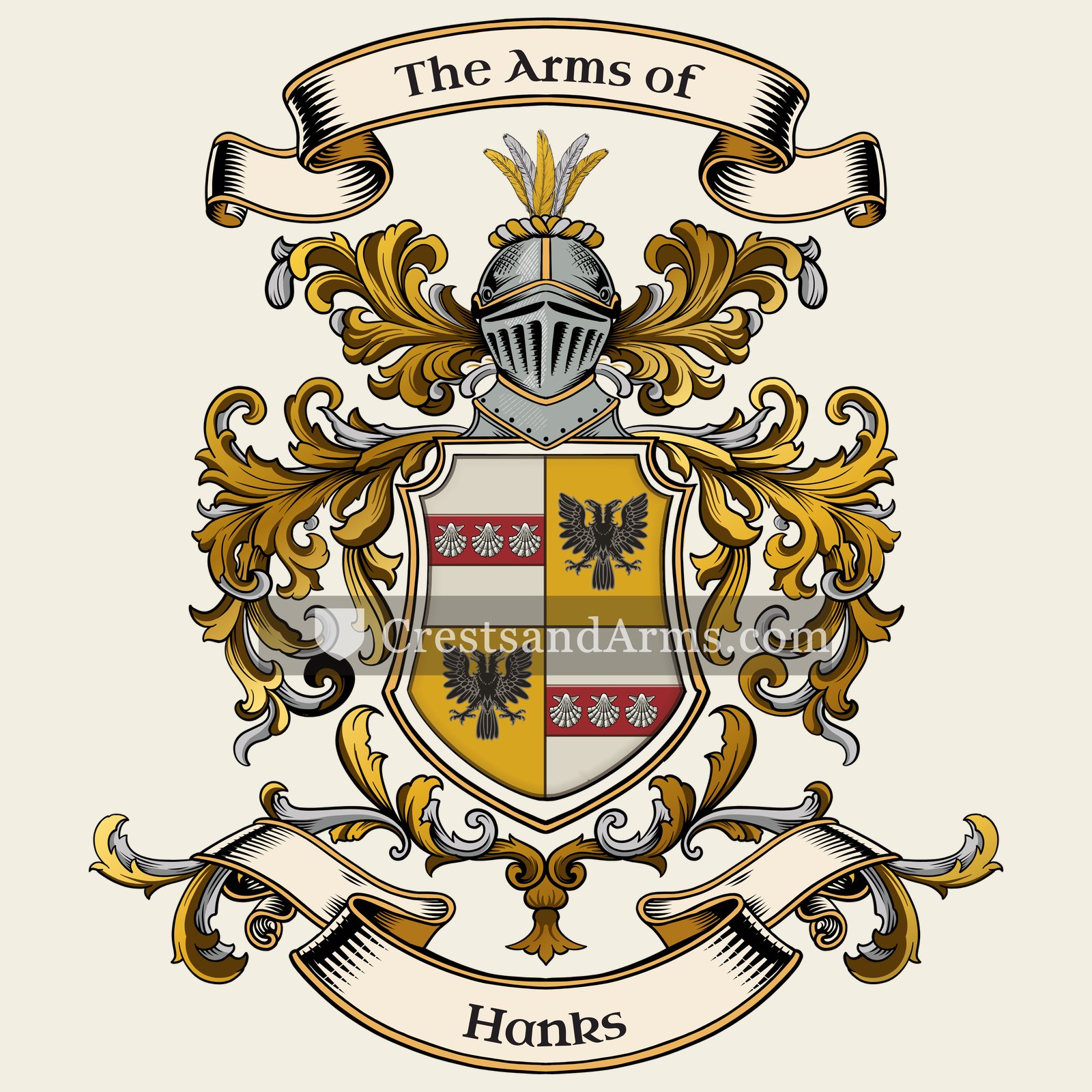The Hanks coat of arms