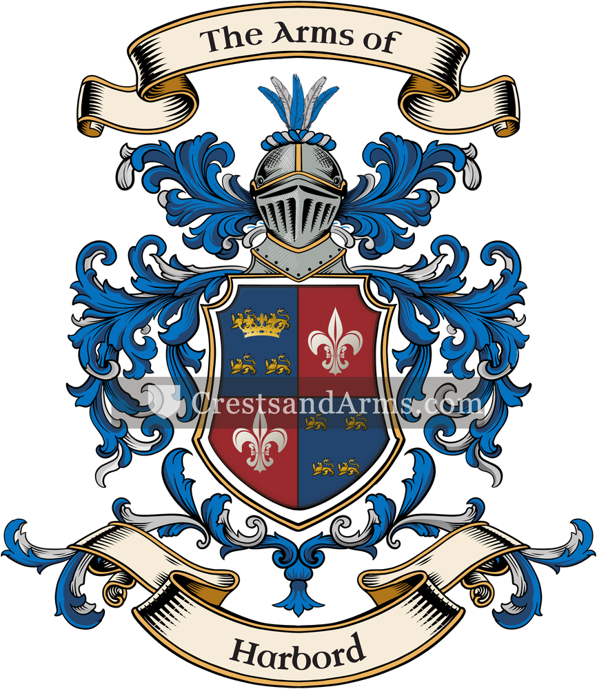 The Harbord coat of arms, drawn from the recorded blazon