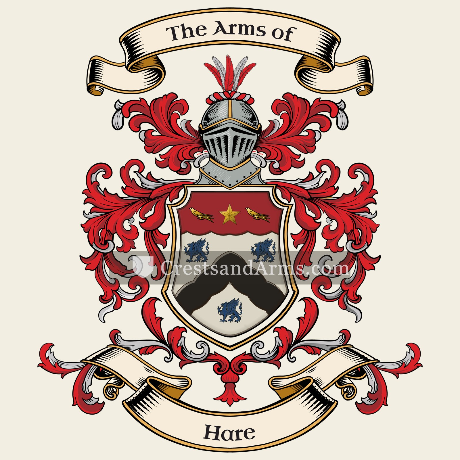 The Hare coat of arms