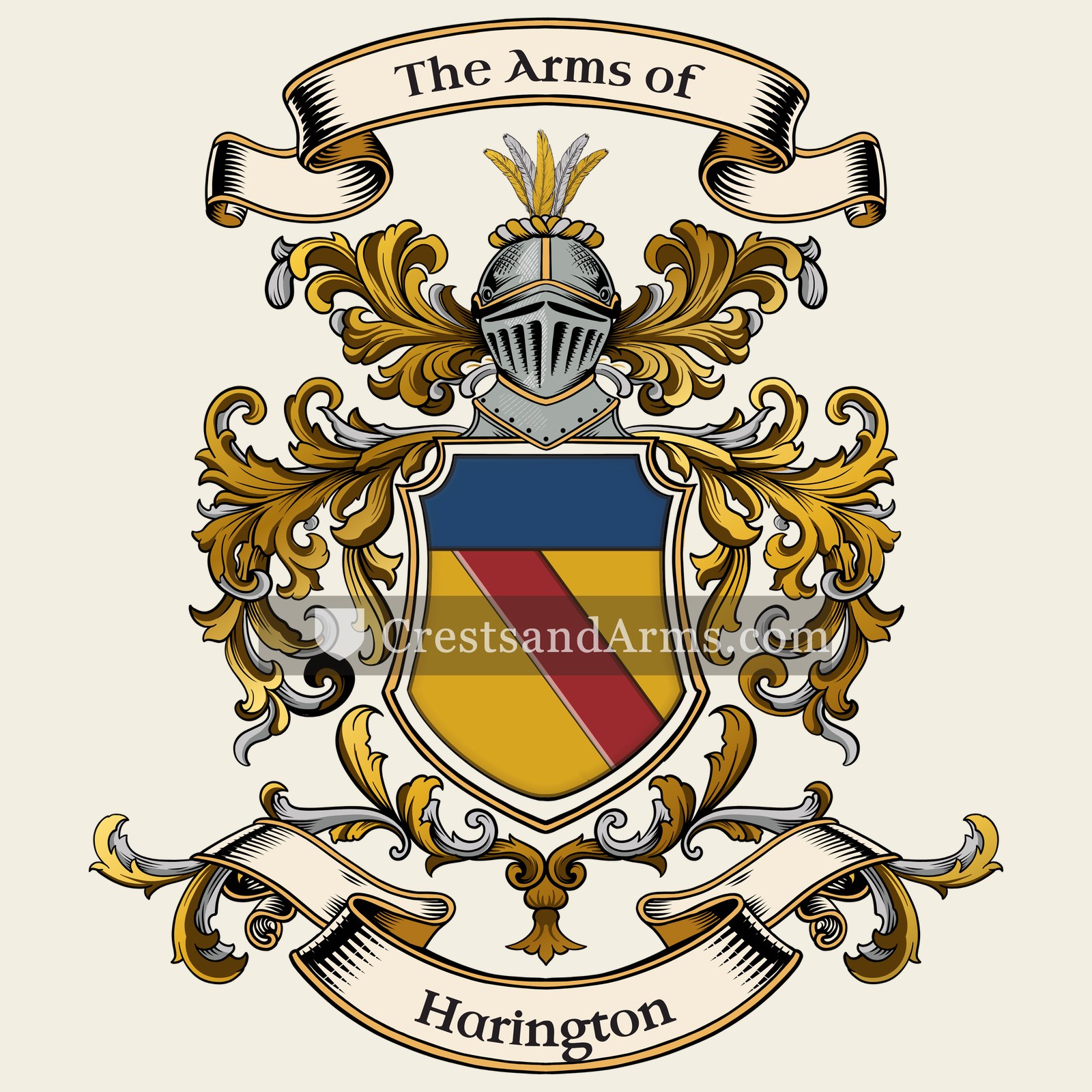 The Harington coat of arms