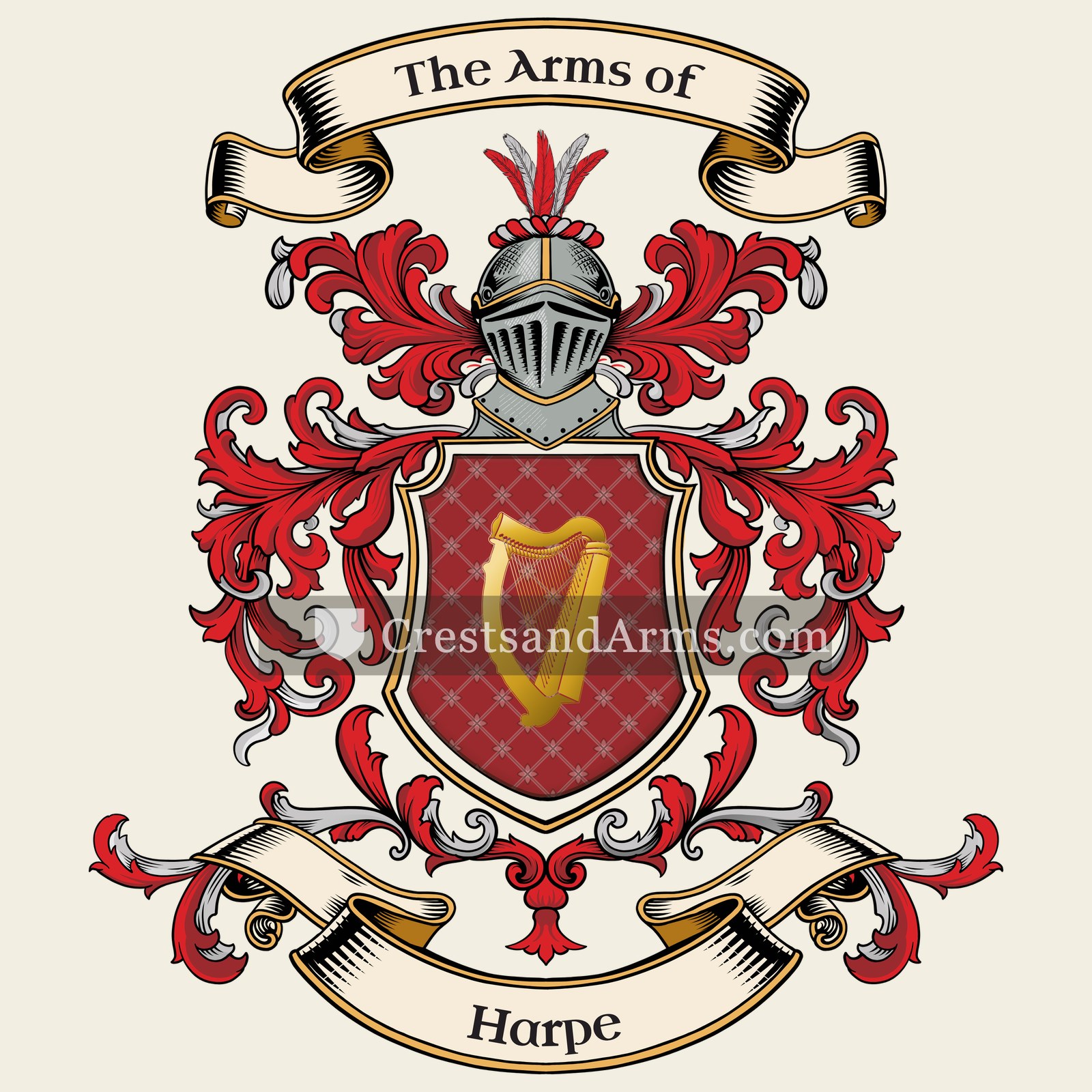 The Harpe coat of arms