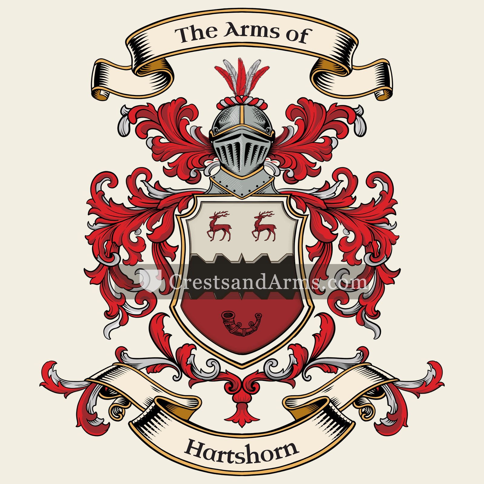 The Hartshorn coat of arms