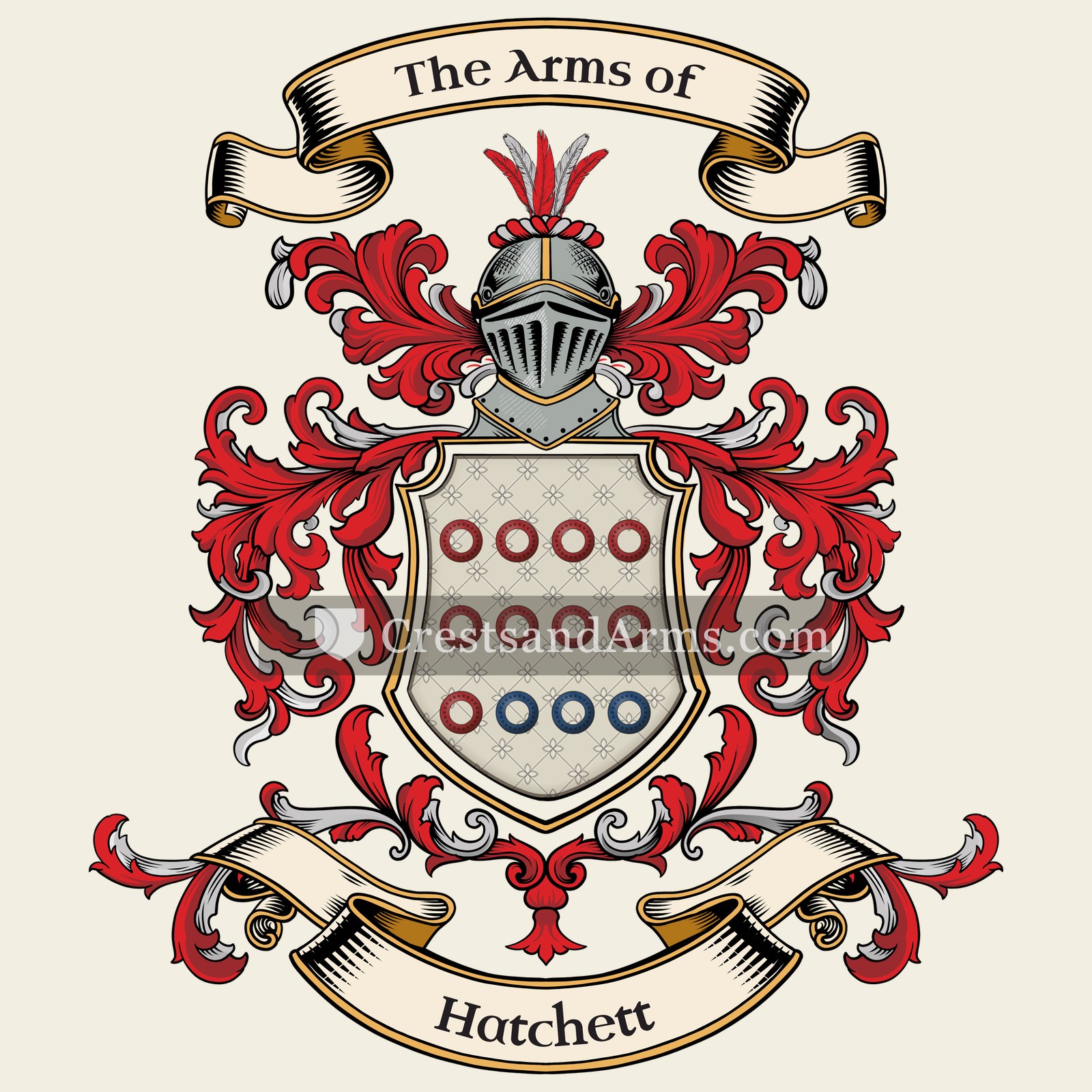 The Hatchett coat of arms