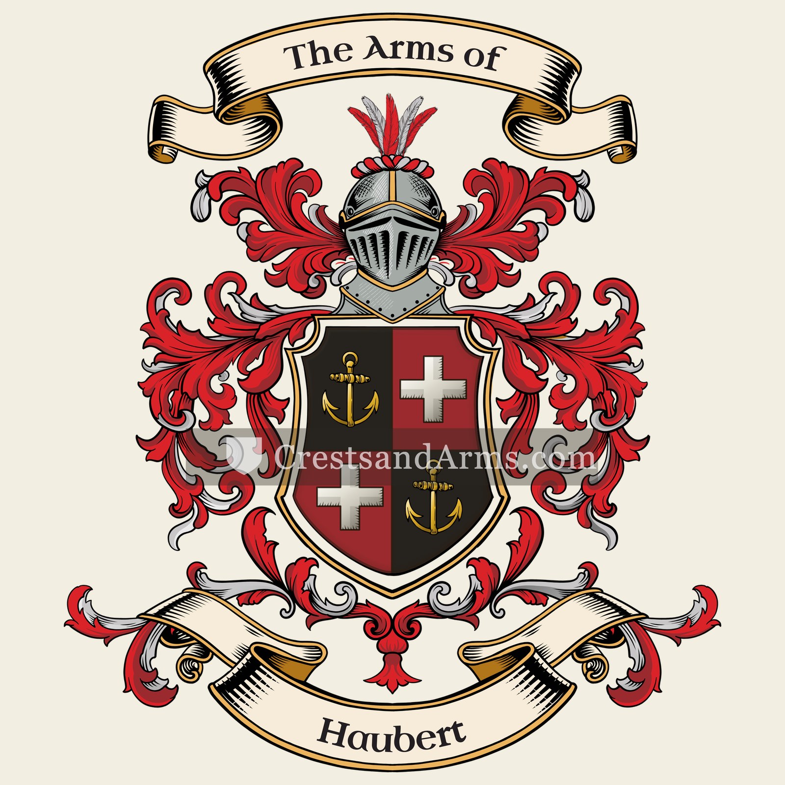 The Haubert coat of arms