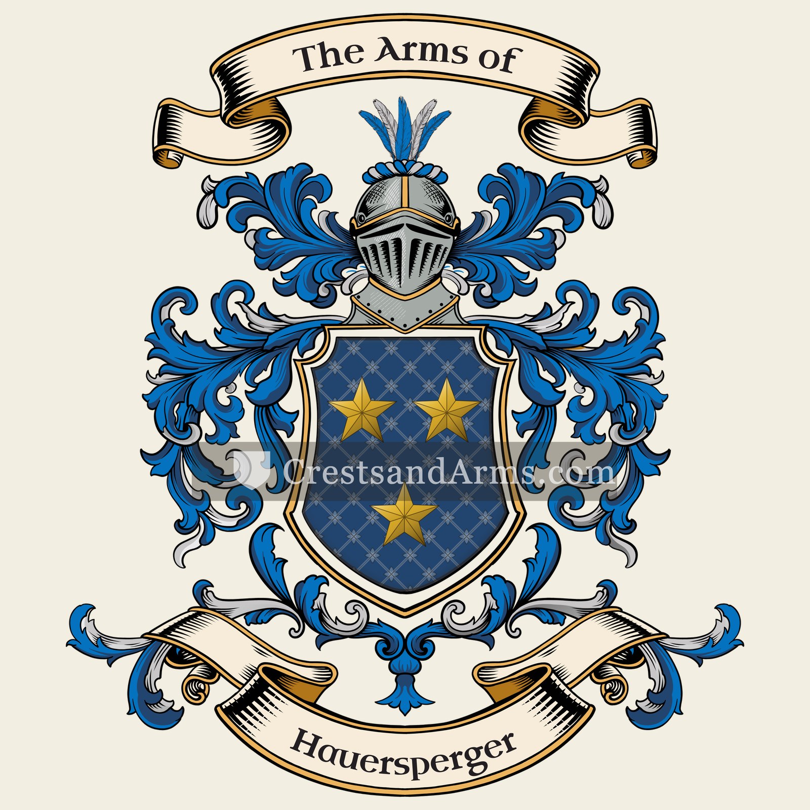 The Hauersperger coat of arms, drawn from the recorded blazon