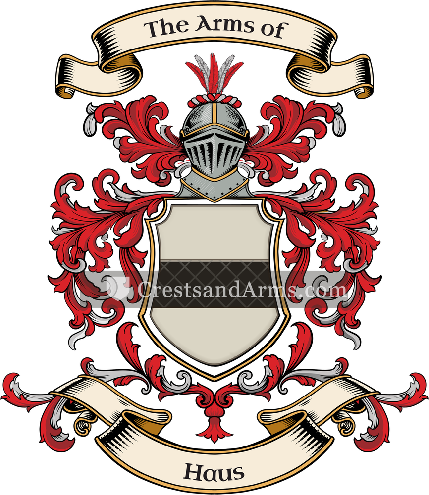 The Haus coat of arms, drawn from the recorded blazon