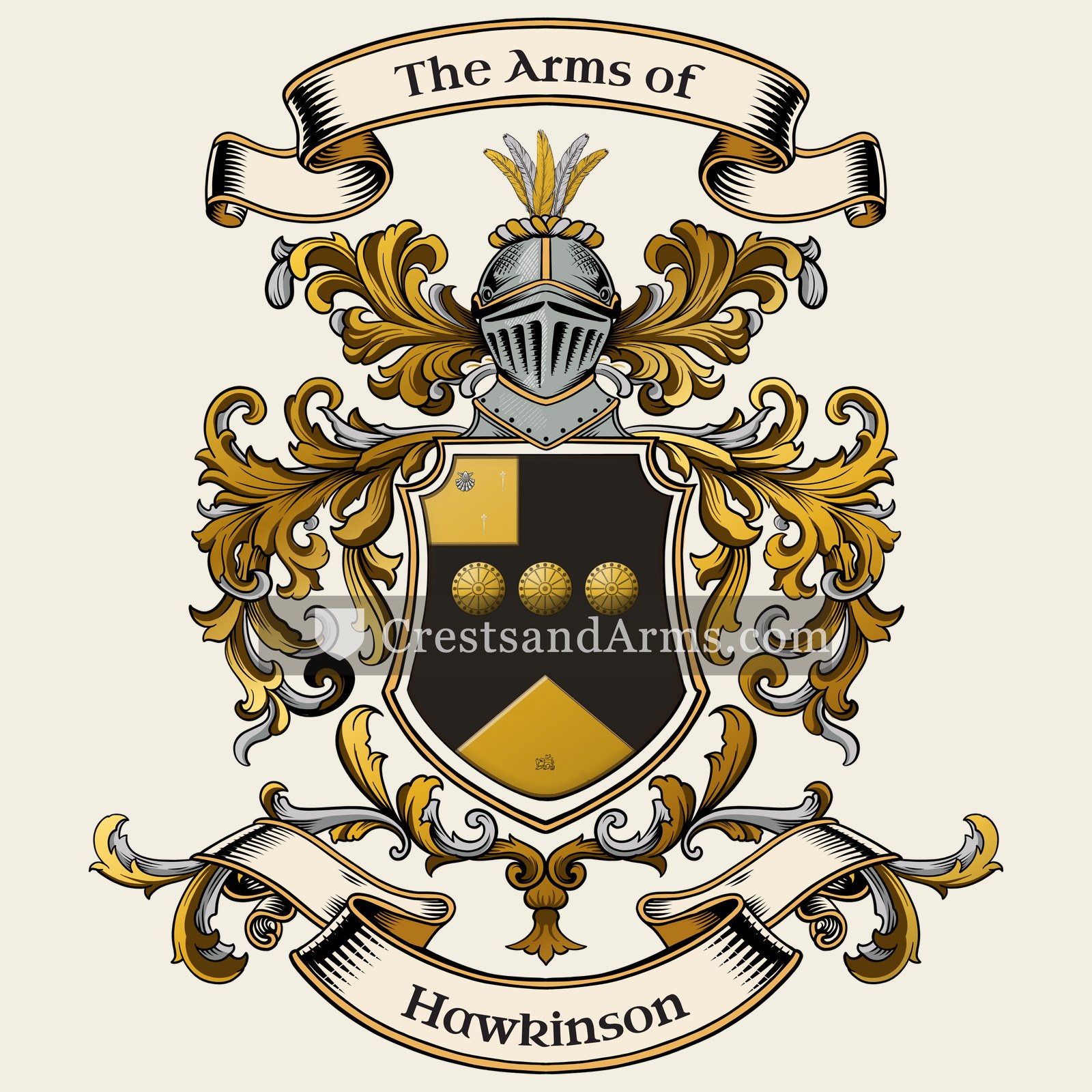 The Hawkinson coat of arms