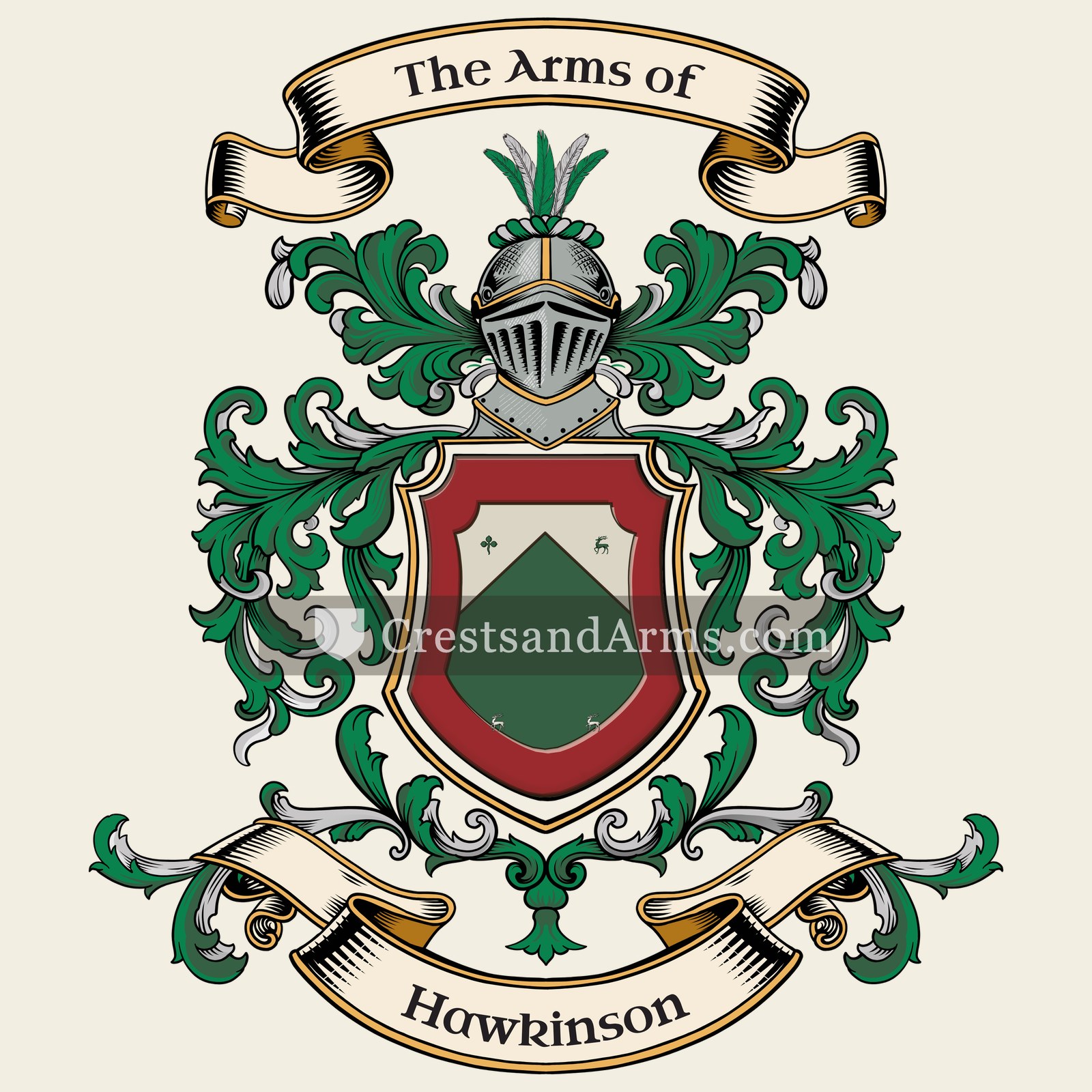 The Hawkinson coat of arms
