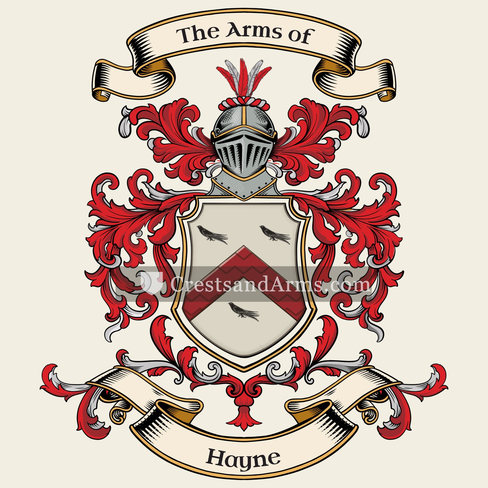 The Hayne coat of arms