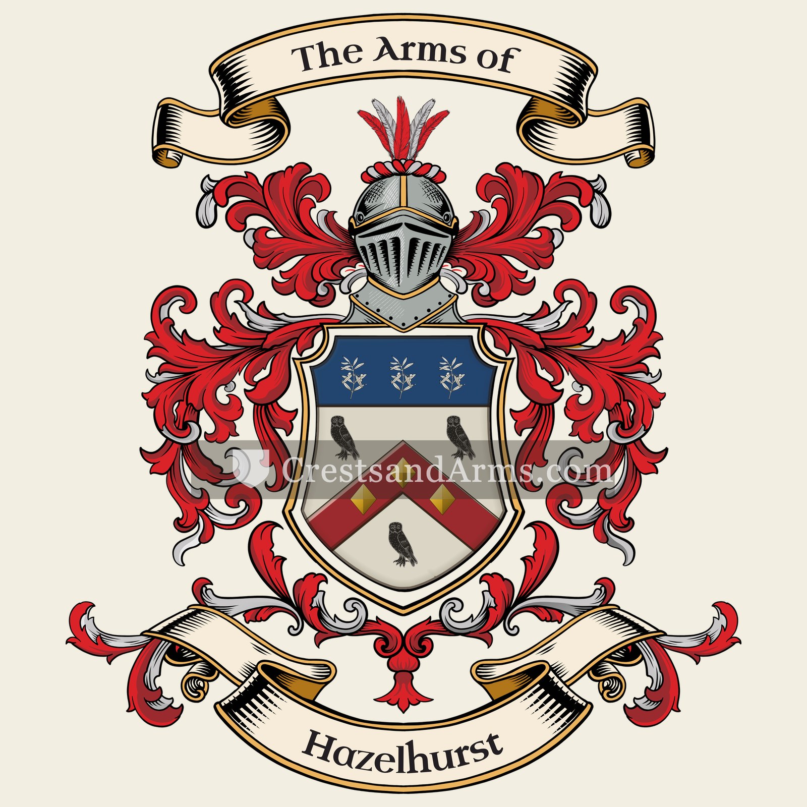The Hazelhurst coat of arms