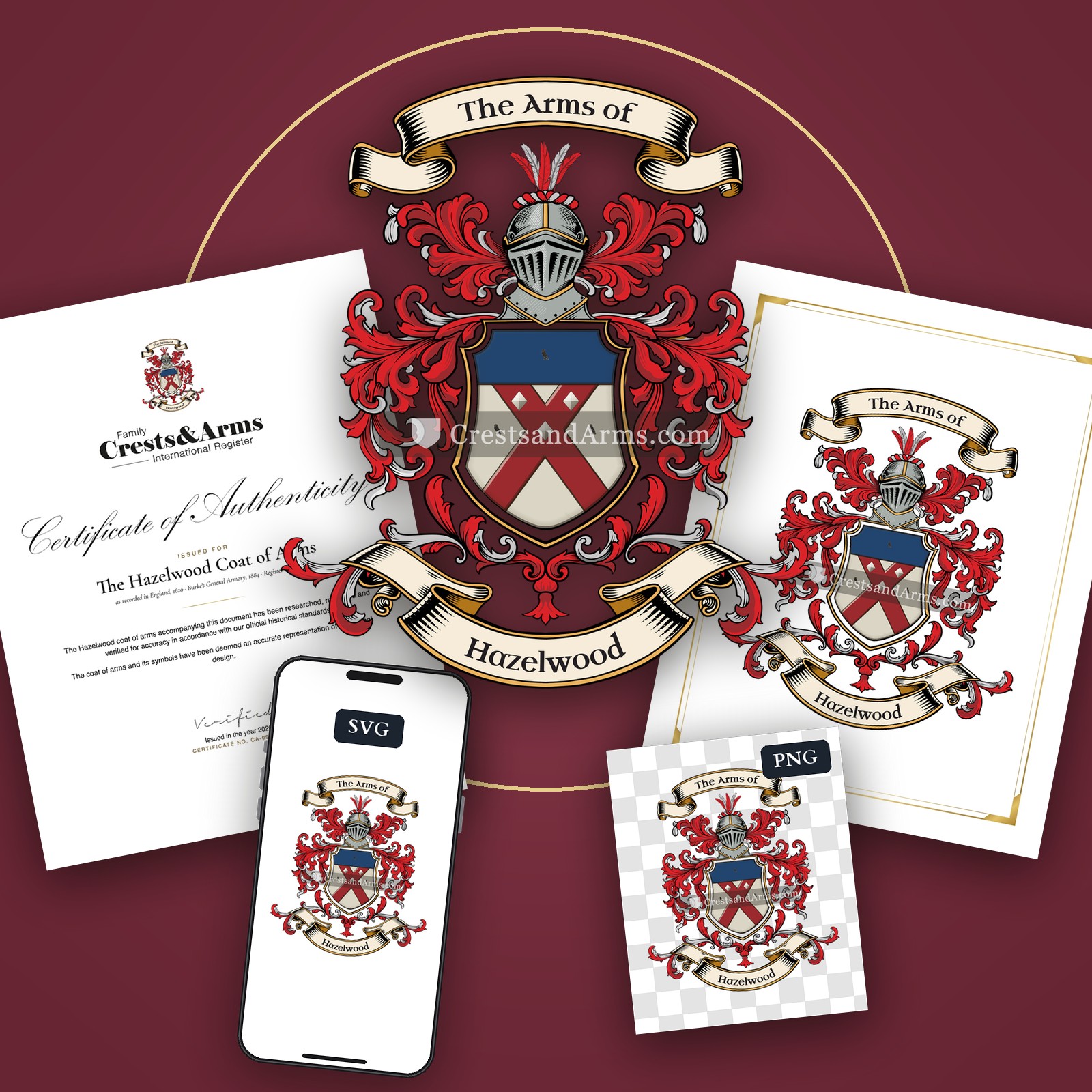 The Hazelwood coat of arms