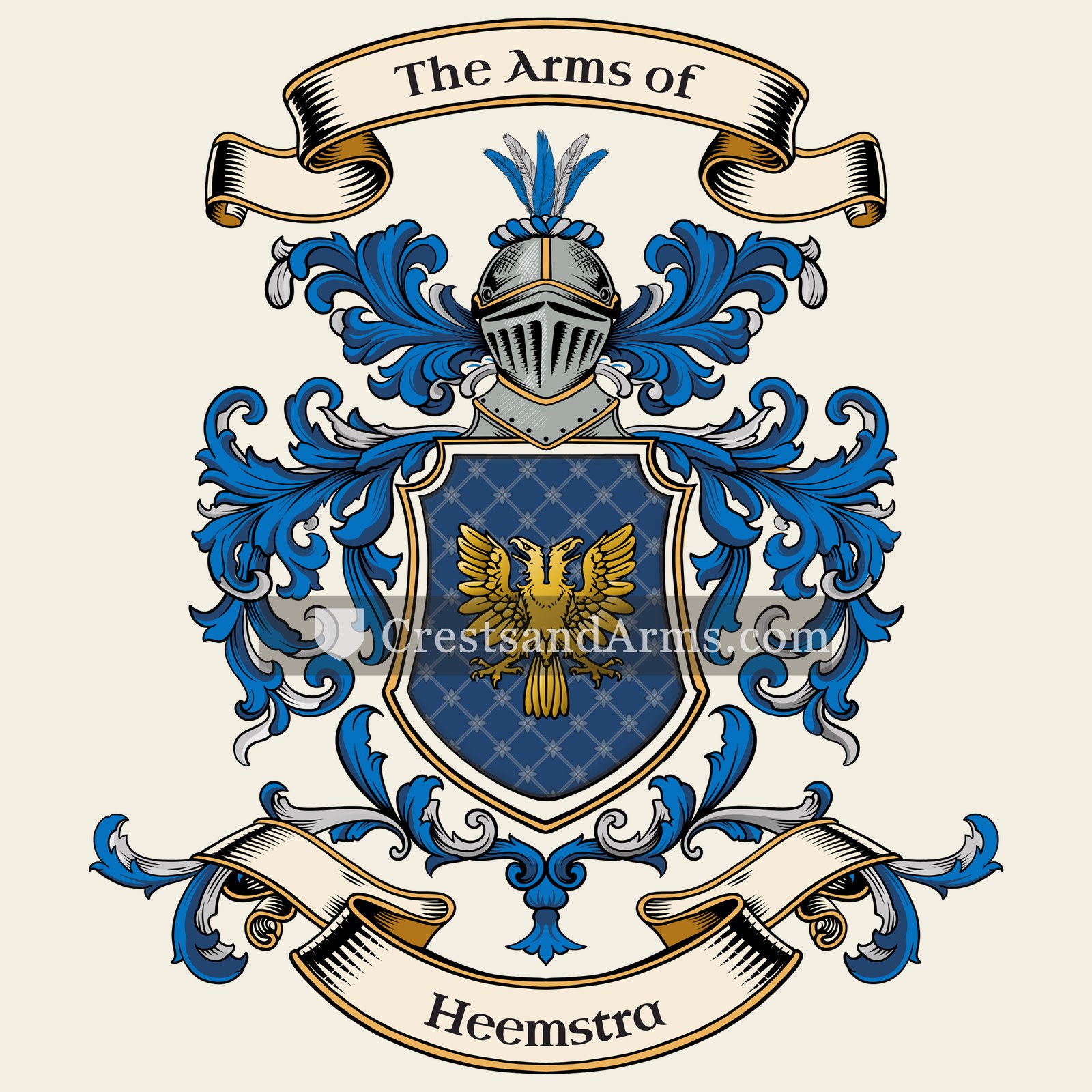 The Heemstra coat of arms, drawn from the recorded blazon