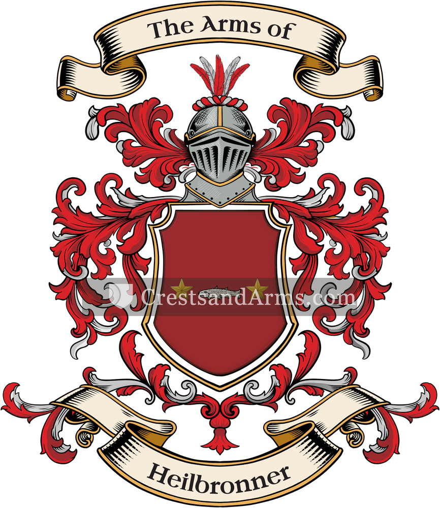 The Heilbronner coat of arms, drawn from the recorded blazon