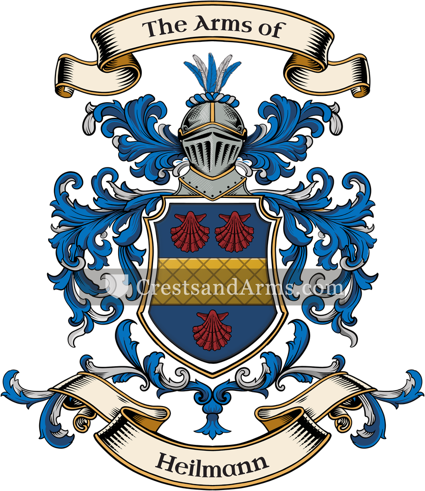 The Heilmann coat of arms, drawn from the recorded blazon