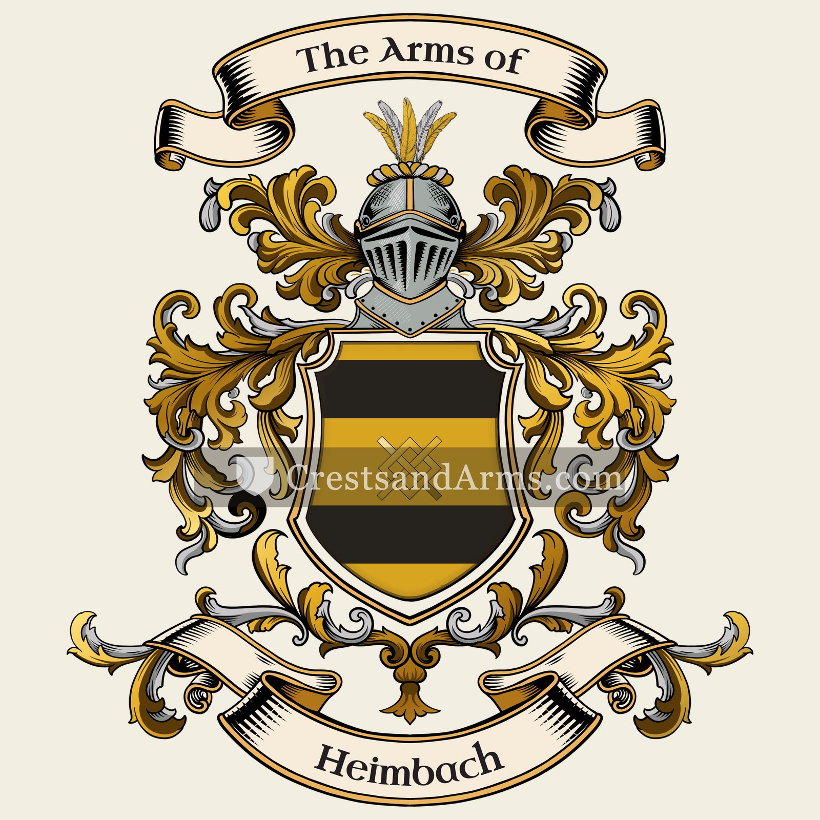 The Heimbach coat of arms, drawn from the recorded blazon