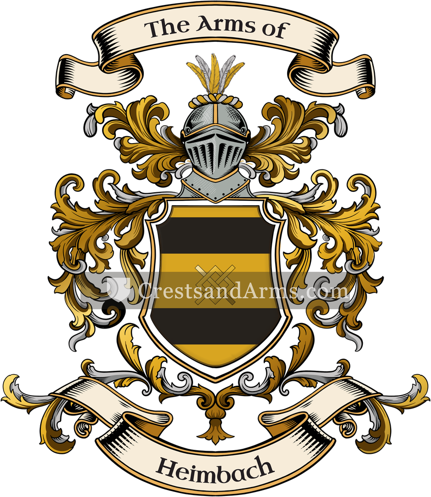 The Heimbach coat of arms, drawn from the recorded blazon