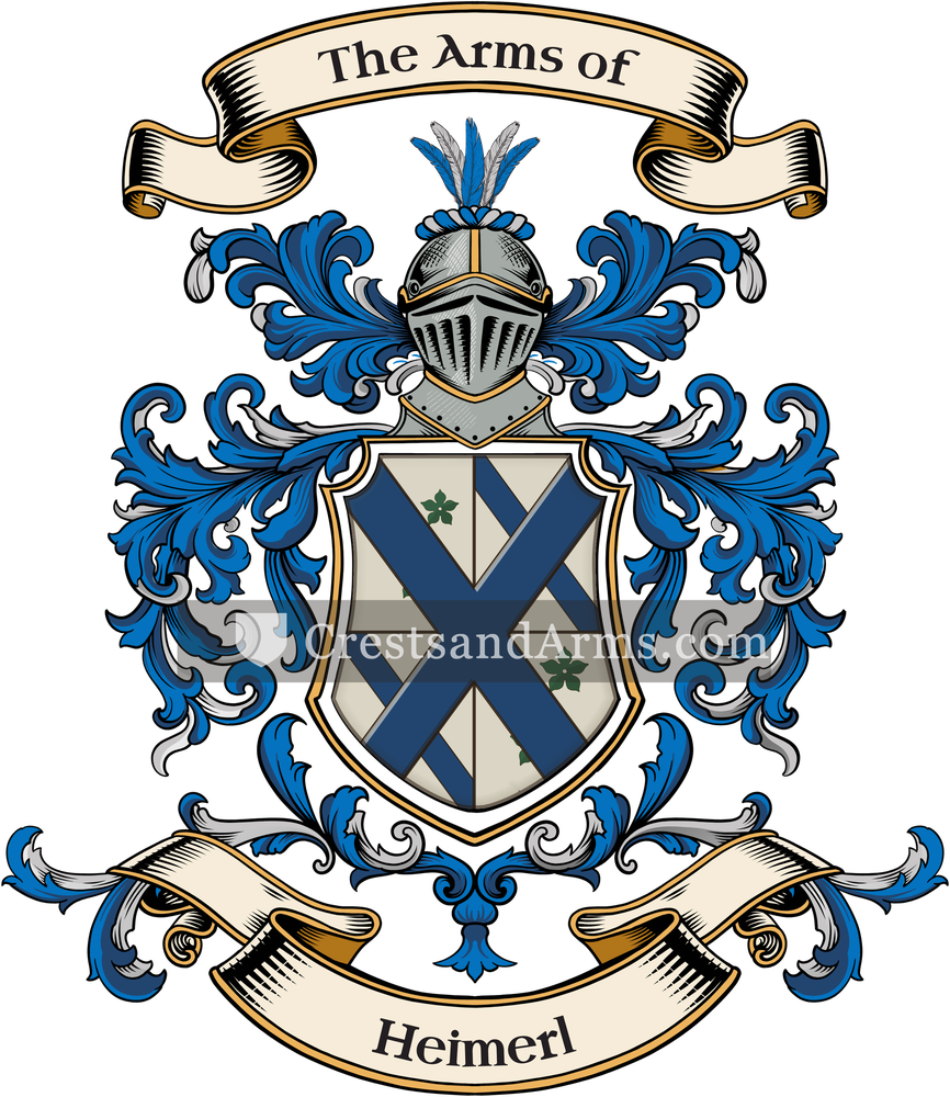 The Heimerl coat of arms, drawn from the recorded blazon