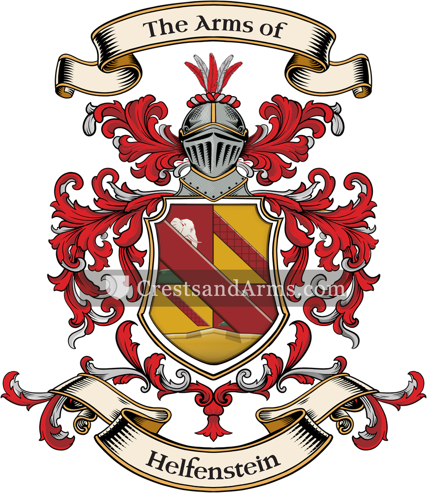 The Helfenstein coat of arms, drawn from the recorded blazon