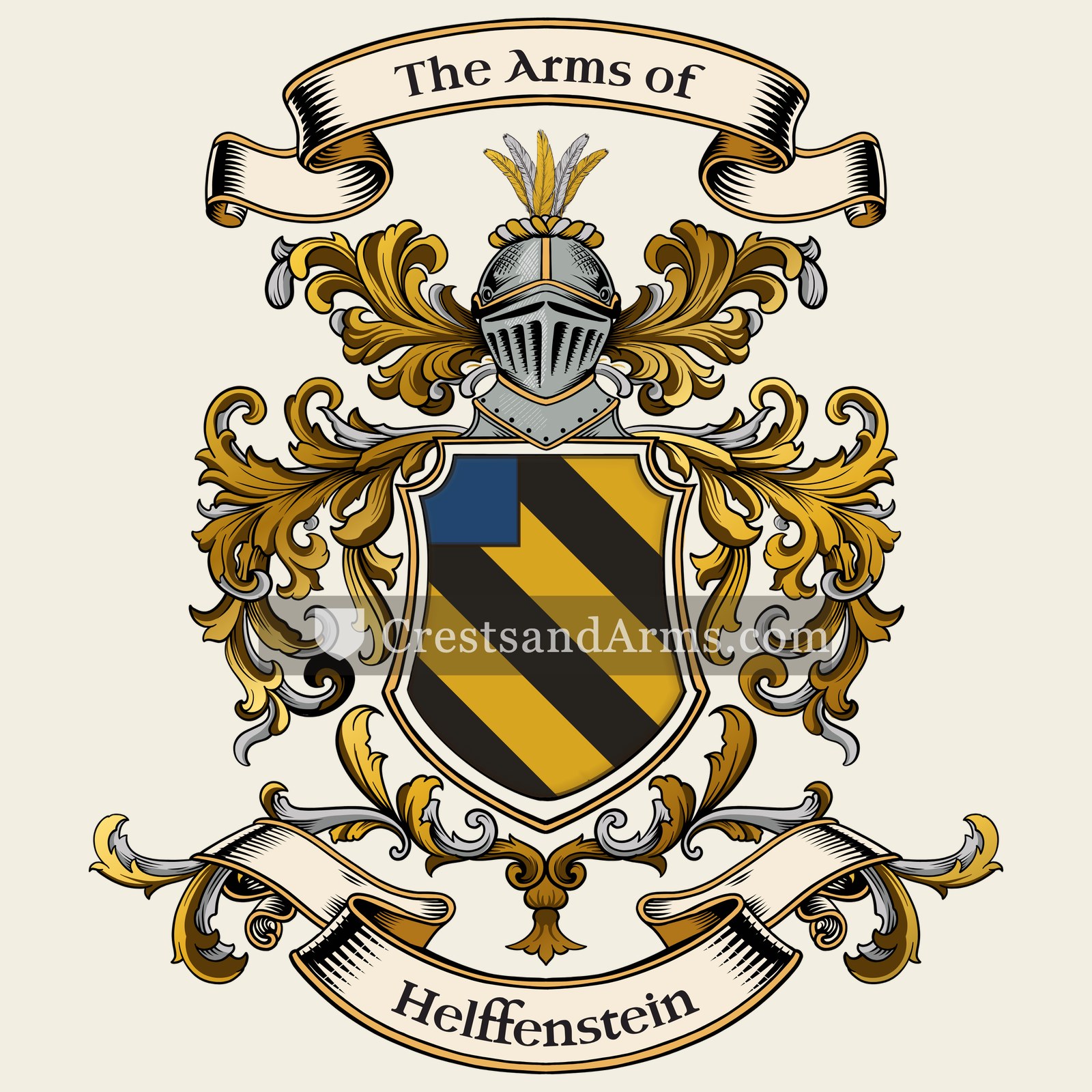 The Helffenstein coat of arms, drawn from the recorded blazon