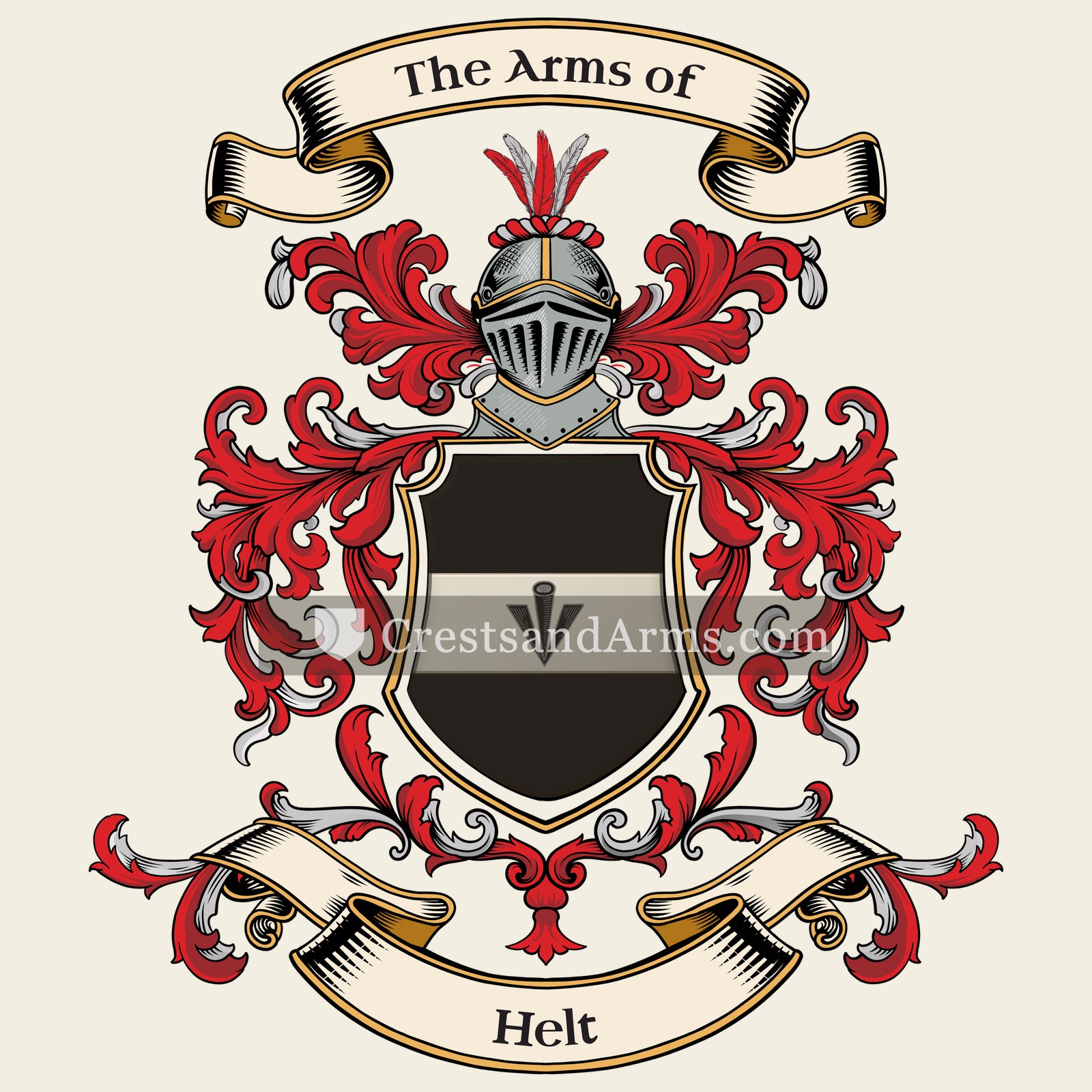 The Helt coat of arms
