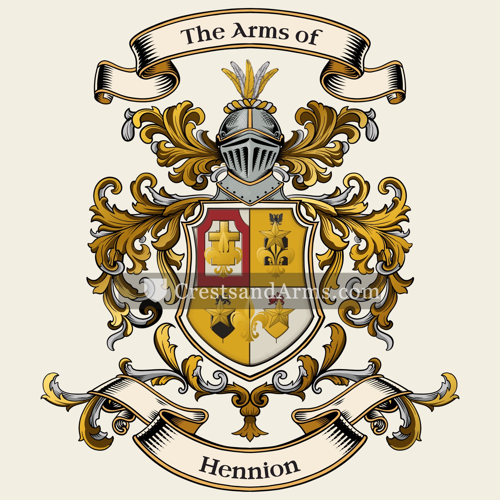 The Hennion coat of arms