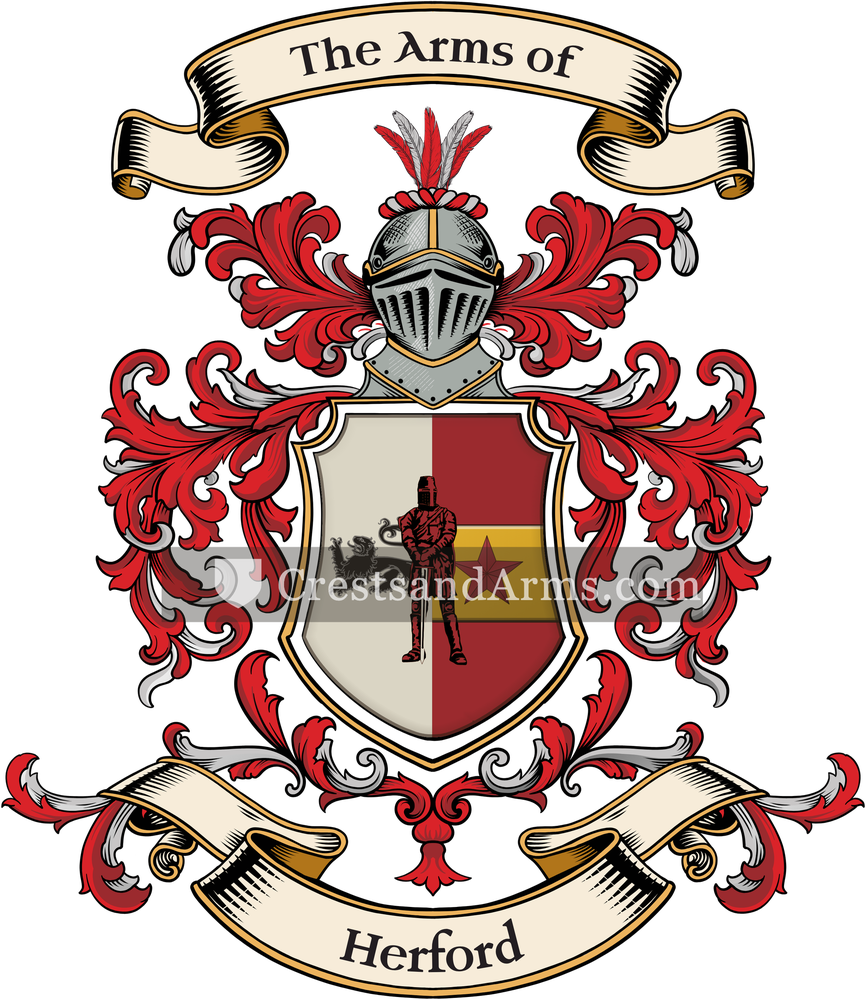 The Herford coat of arms, drawn from the recorded blazon