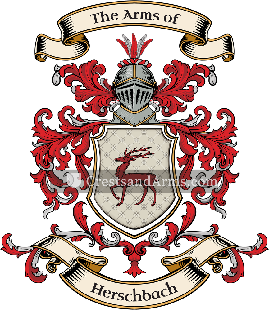 The Herschbach coat of arms, drawn from the recorded blazon