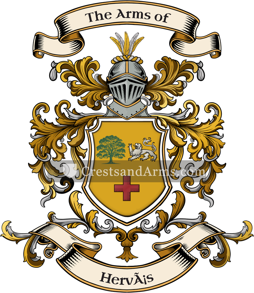 The Hervás coat of arms, drawn from the recorded blazon