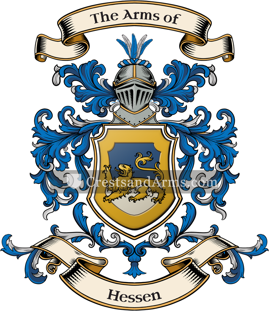 The Hessen coat of arms, drawn from the recorded blazon