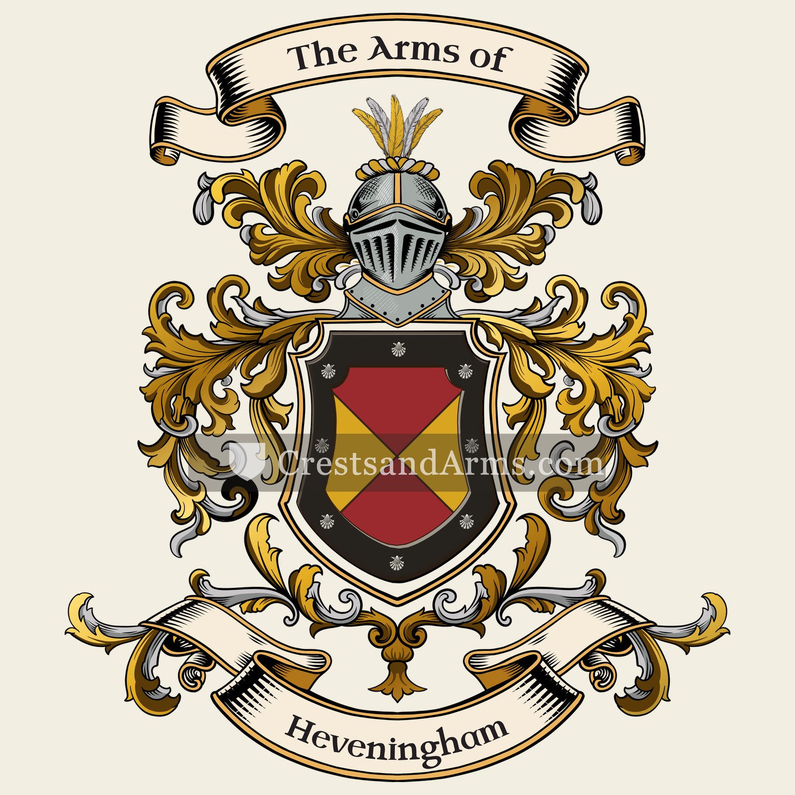 The Heveningham coat of arms