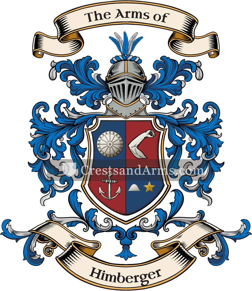 The Himberger coat of arms, drawn from the recorded blazon
