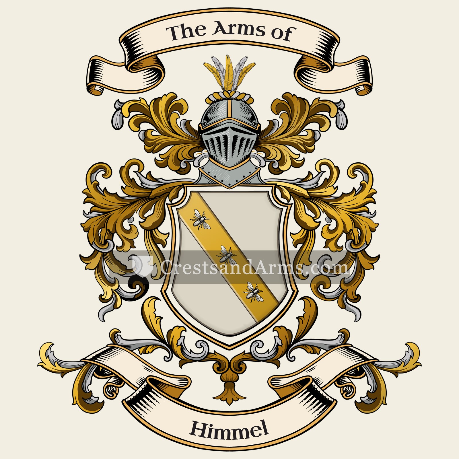 The Himmel coat of arms, drawn from the recorded blazon
