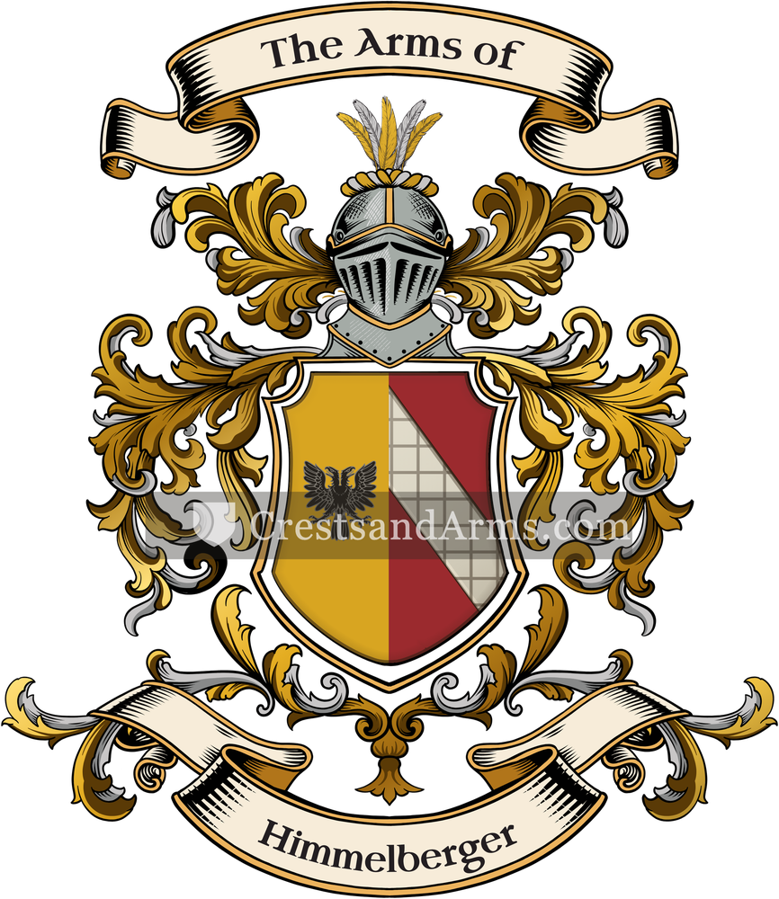 The Himmelberger coat of arms, drawn from the recorded blazon