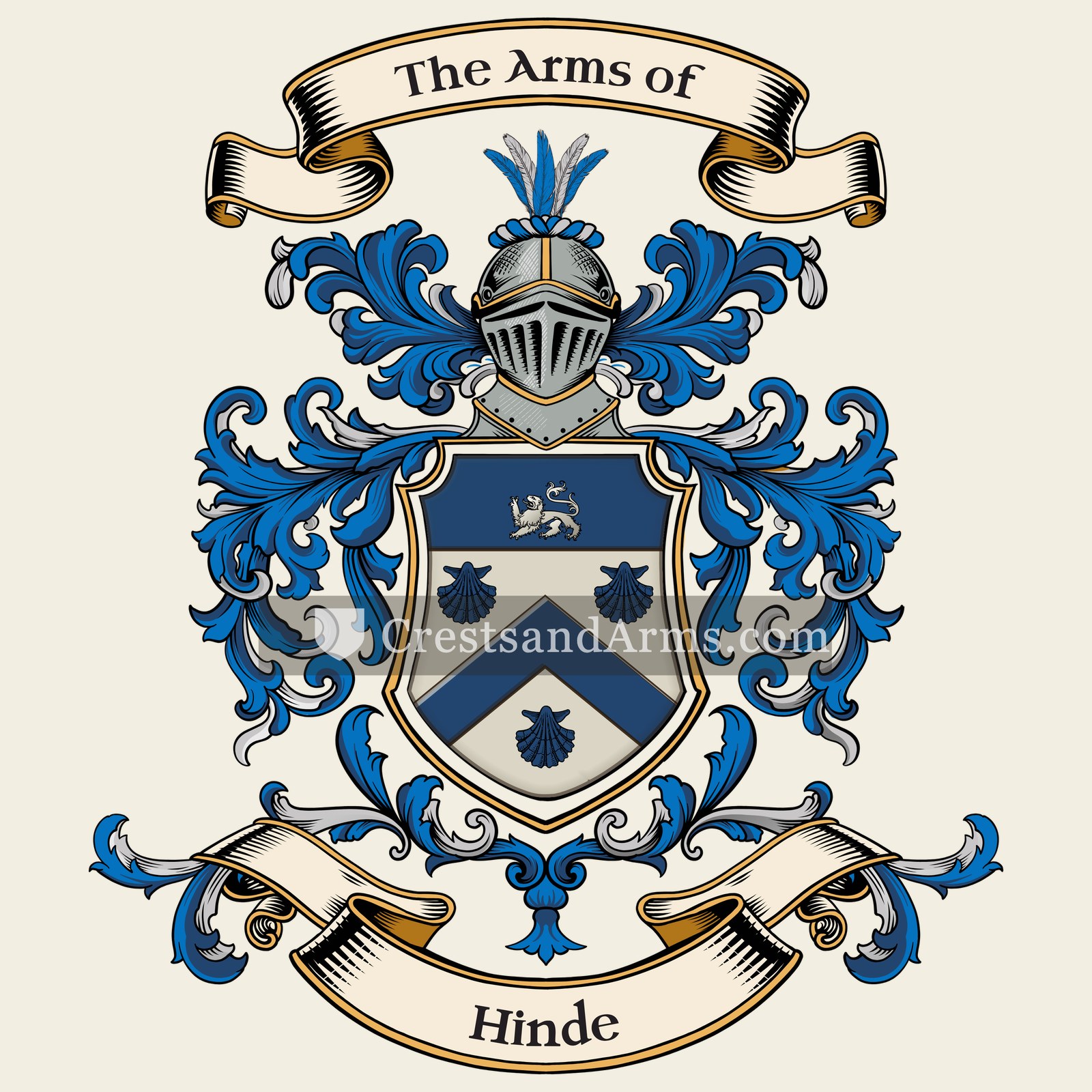 The Hinde coat of arms