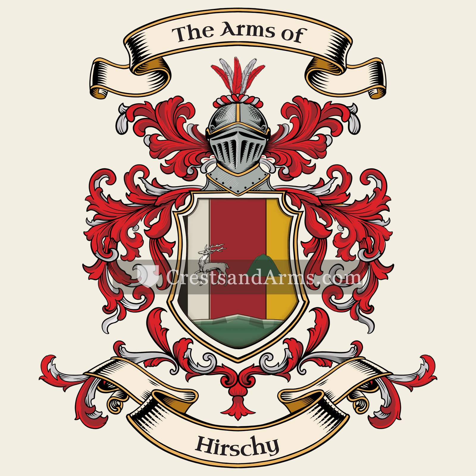 The Hirschy coat of arms