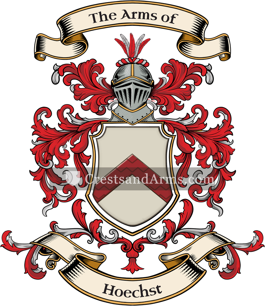 The Hoechst coat of arms, drawn from the recorded blazon