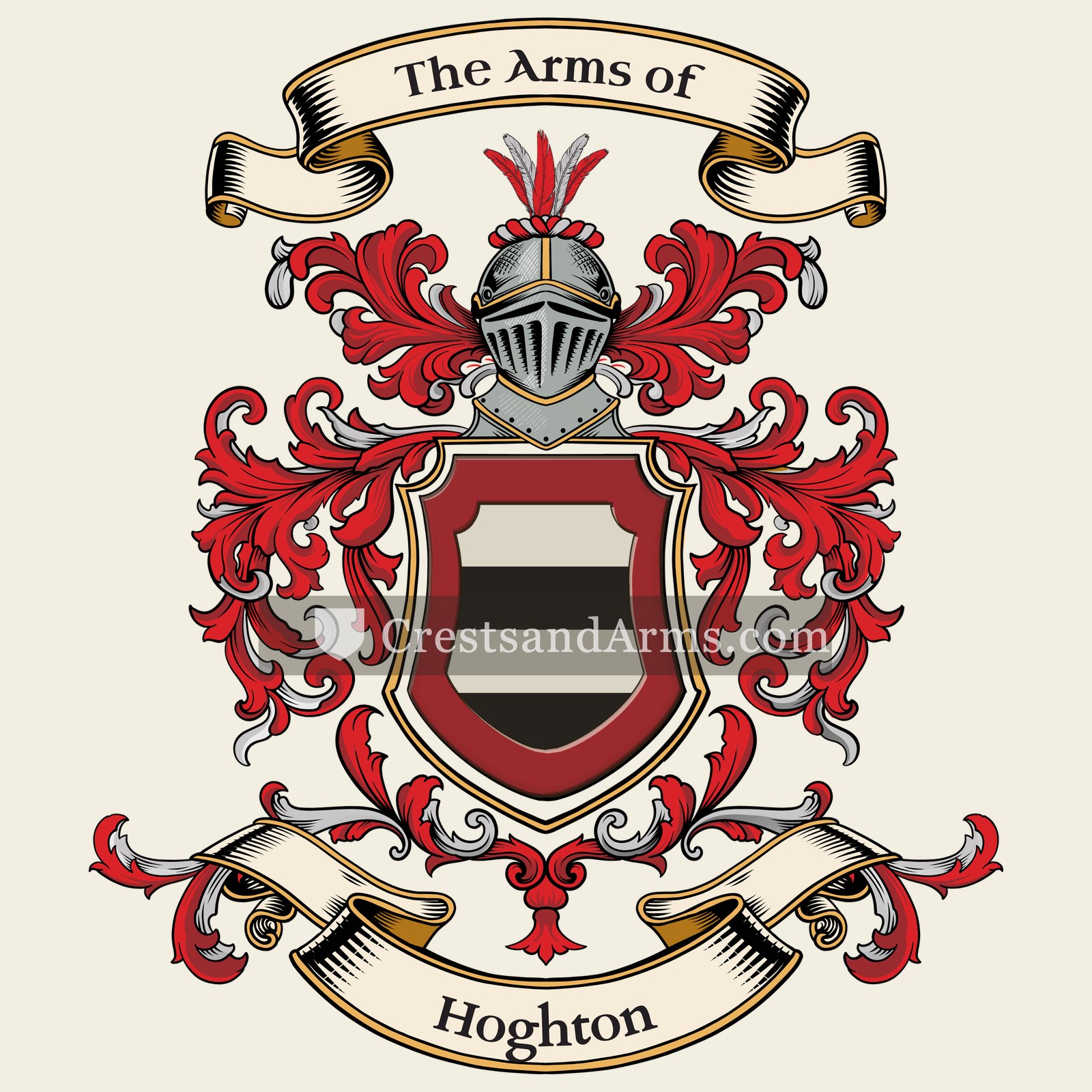 The Hoghton coat of arms