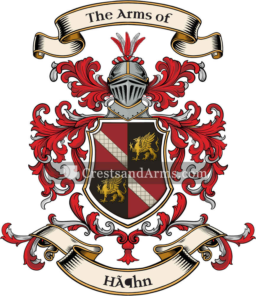 The Höhn coat of arms, drawn from the recorded blazon